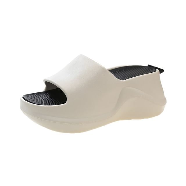 Plain Platform Home Slippers