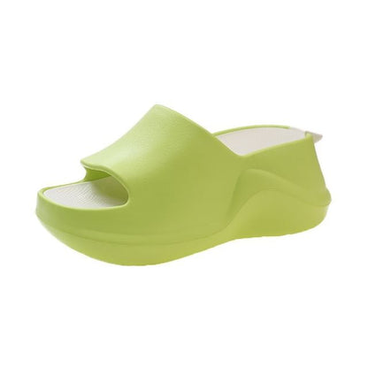 Plain Platform Home Slippers