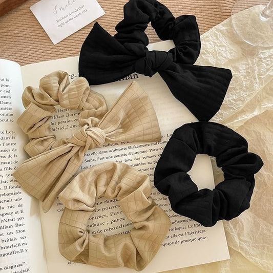 Bow Fabric Scrunchie / Plain Fabric Scrunchie