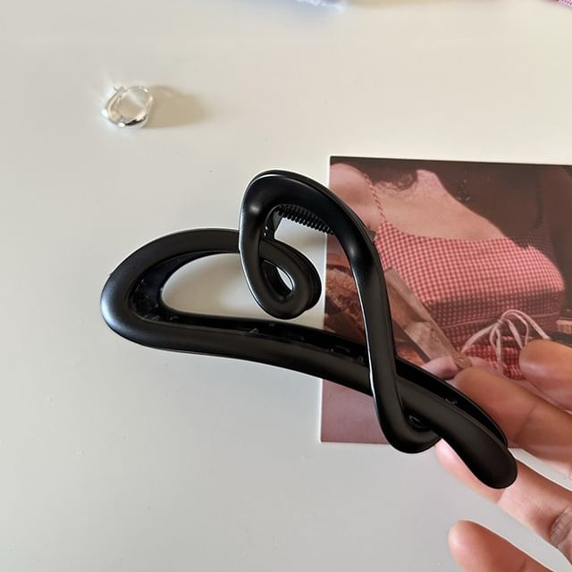 Heart Acrylic Hair Clamp