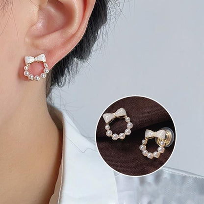 Faux Earring Pearl Cuff