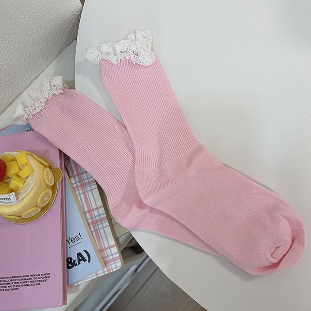 Lace Trim Socks