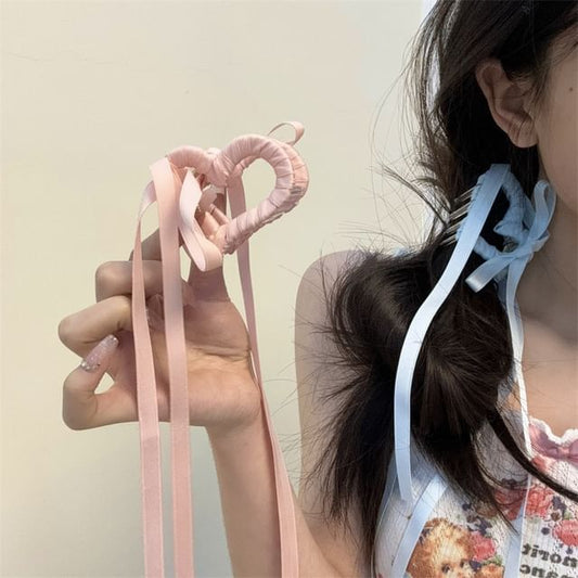 Clamp Ribbon Heart Hair