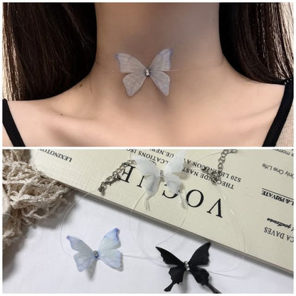 Choker Butterfly Fabric