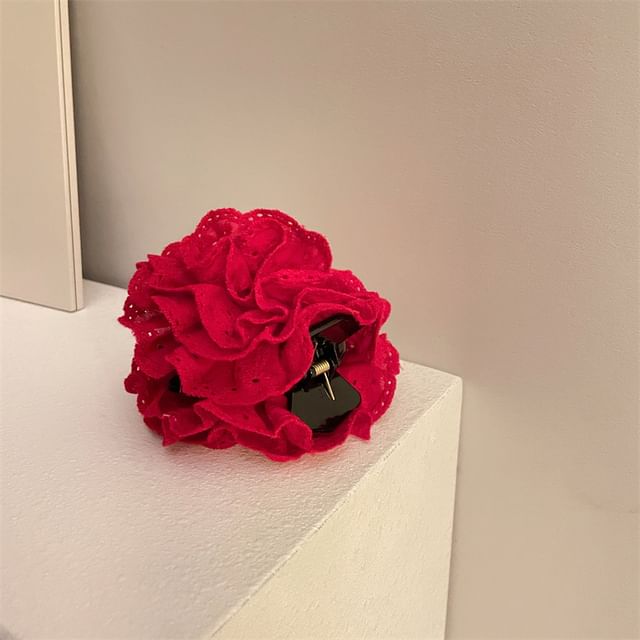 Floral Fabric Hair Clamp / Scrunchie