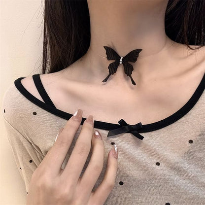 Choker Butterfly Fabric