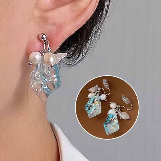 Pearl Alloy Faux Ear Freshwater Cuff Crystal