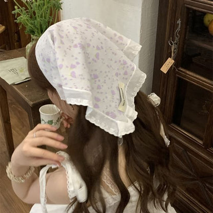 Designs) Embroidered Triangle (Various Head Scarf Lace