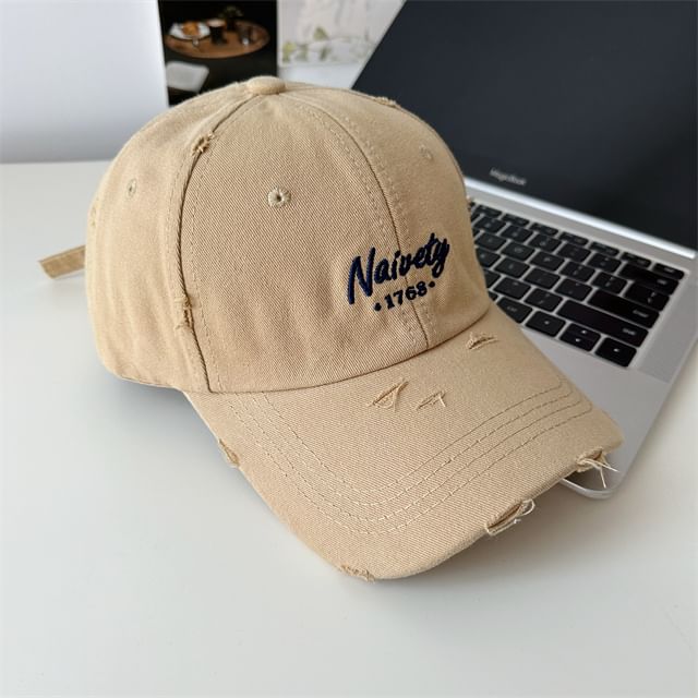 Cap Embroidered Baseball Lettering