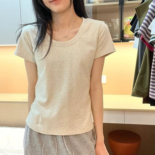 Short-Sleeve Plain Tee