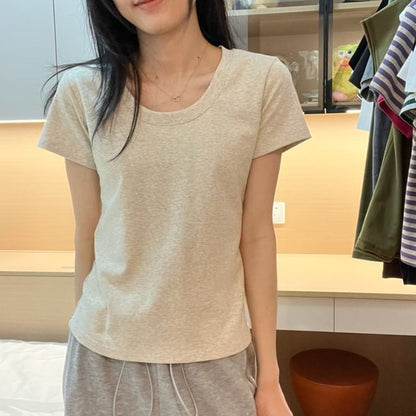 Short-Sleeve Plain Tee