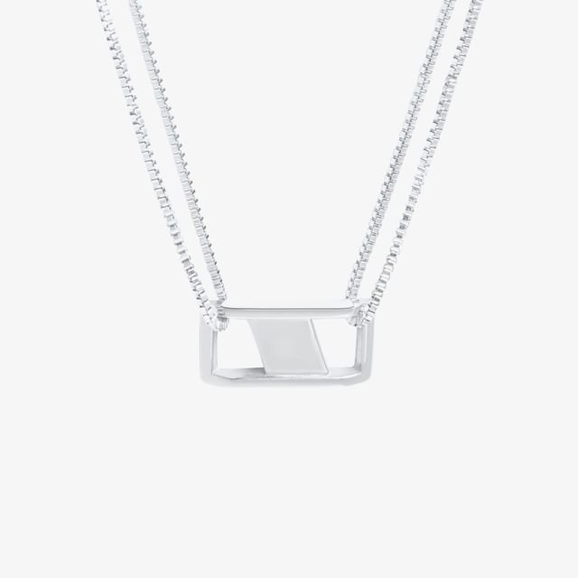 Cutout Pendant Necklace