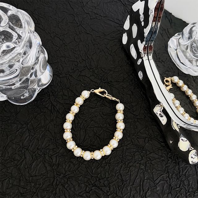 Faux Pearl Phone Strap