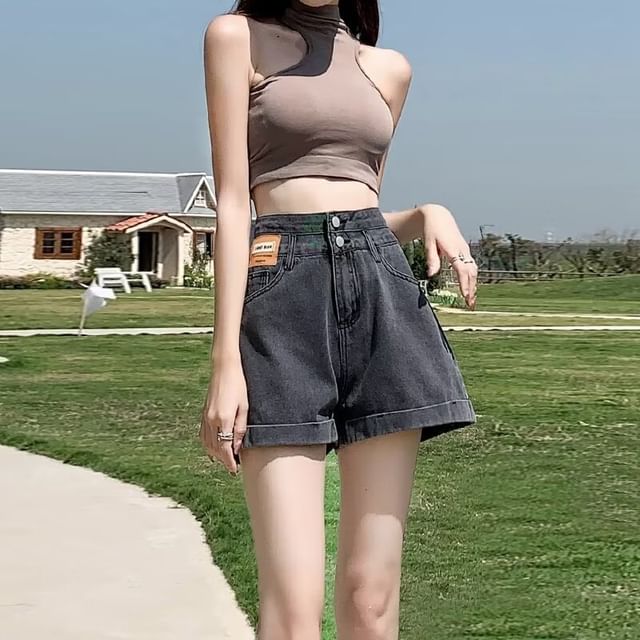 High Waist Denim Shorts