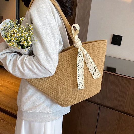 Plain Woven Tote Bag