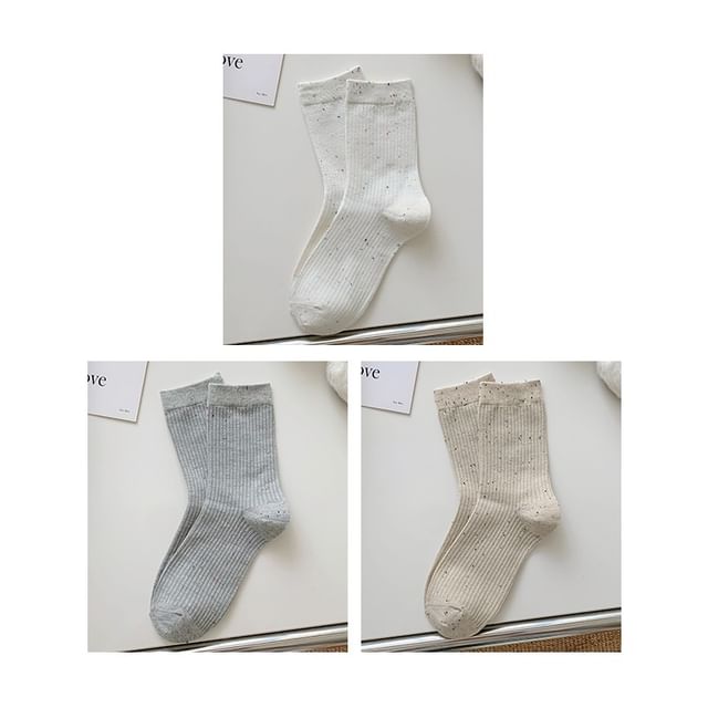 Ribbed Socks Set