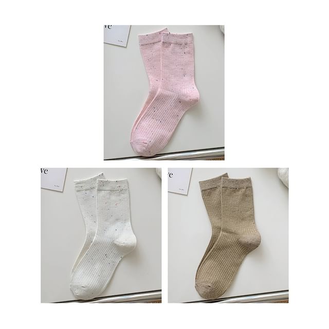 Ribbed Socks Set