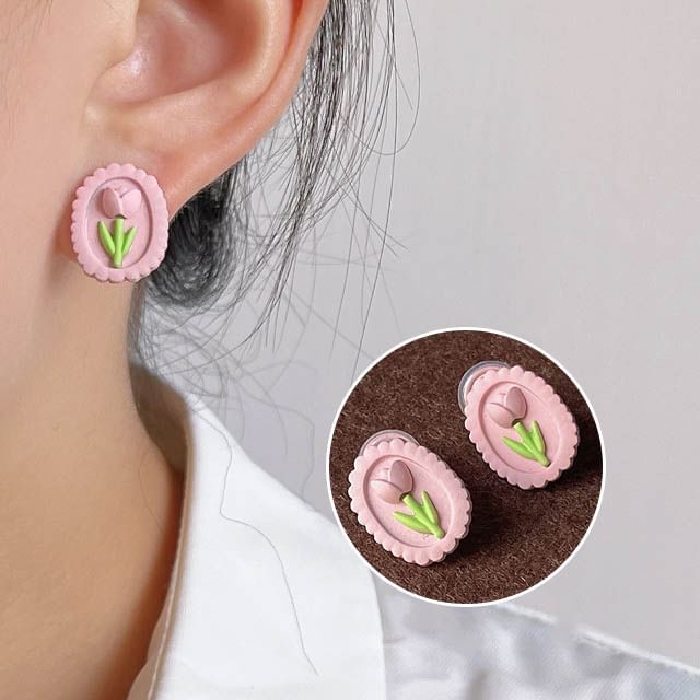 Tulip Alloy Ear Cuff