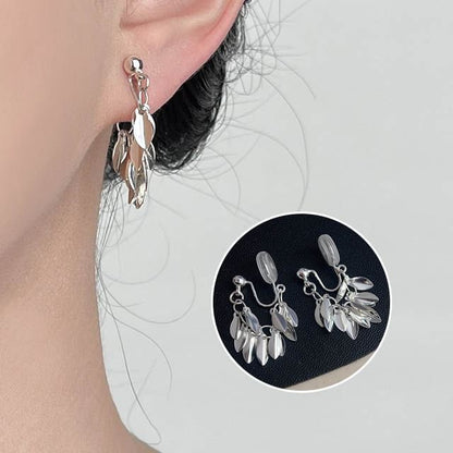 Leaf Alloy Chandelier Earring