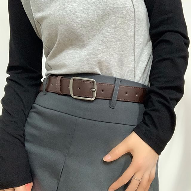 Faux Leather Belt