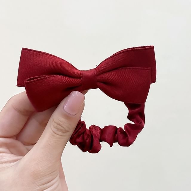 Bow Fabric Scrunchie