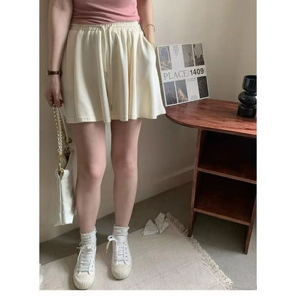 Skort Waist Plain High