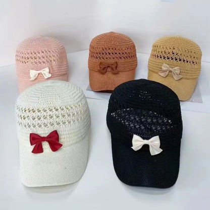 Baseball Woven Cap Bow
