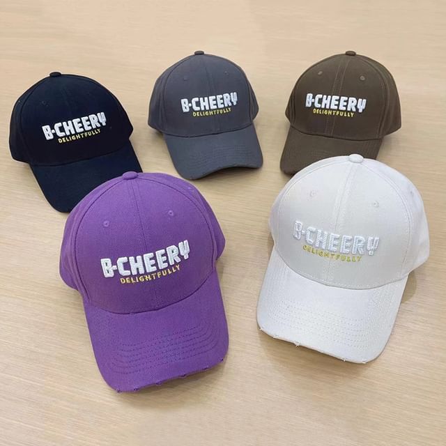 Cap Baseball Lettering Embroidered