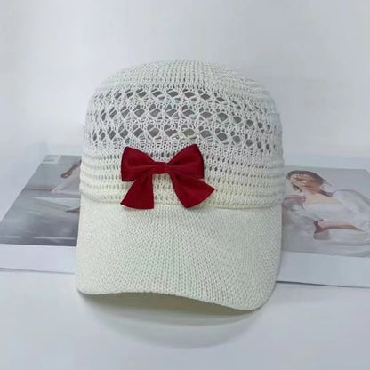 Baseball Woven Cap Bow