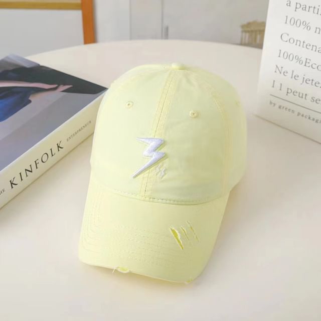Lightning Embroidered Baseball Cap