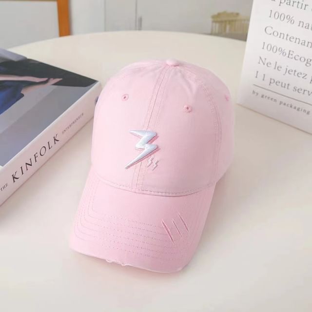 Lightning Embroidered Baseball Cap