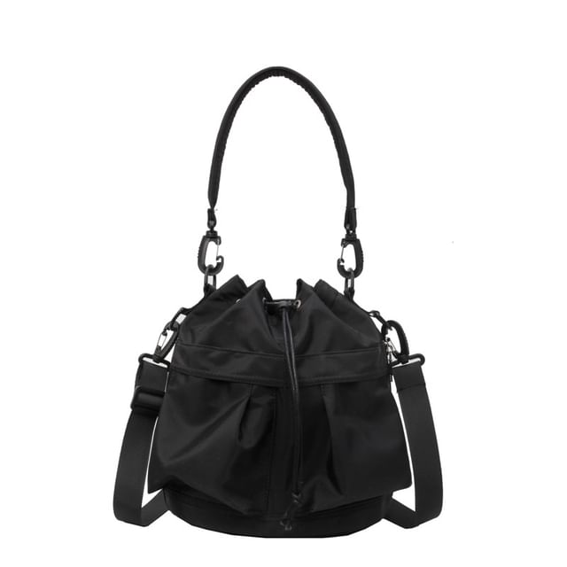 Multi-Pocket Drawstring Bucket Bag