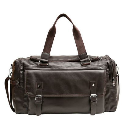 Faux Carryall Multi-Pocket Leather