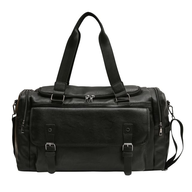 Faux Carryall Multi-Pocket Leather