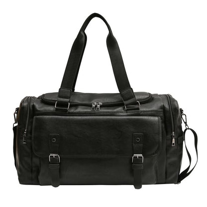 Faux Carryall Multi-Pocket Leather