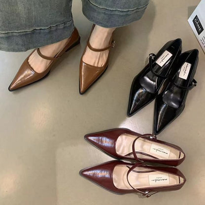 Pointy Mary Jane Pumps