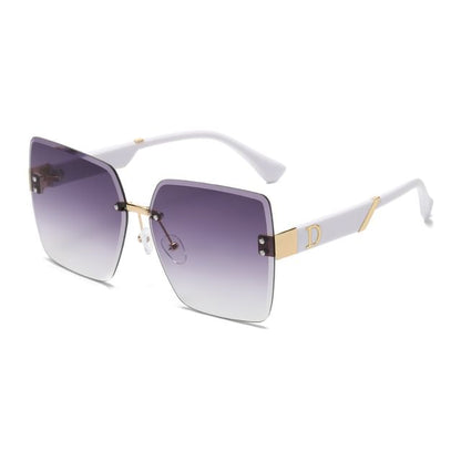 Gradient Square Frameless Sunglasses