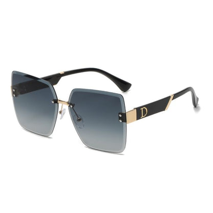 Gradient Square Frameless Sunglasses