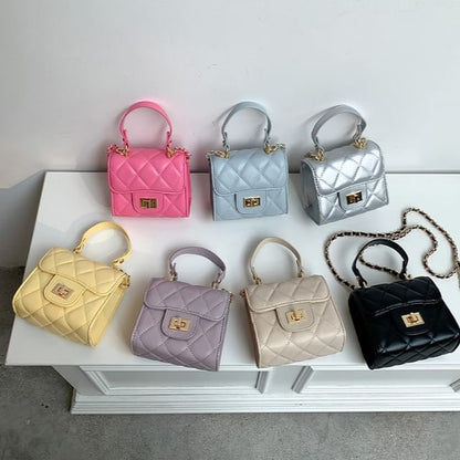 Strap Quilted Flap Chain Crossbody Bag