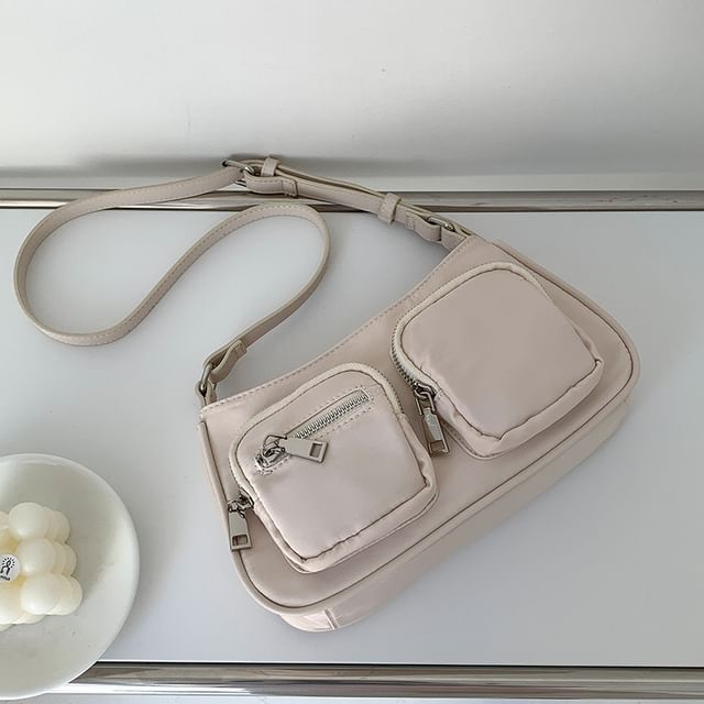 Plain Nylon Crossbody Bag