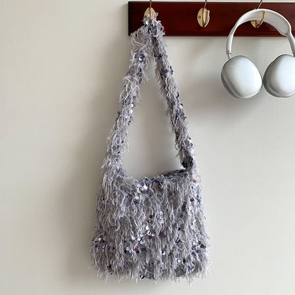 Bag Sequin Crossbody Fringed