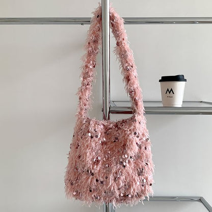 Bag Sequin Crossbody Fringed
