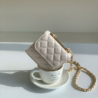 Flap Strap Crossbody Quilted Chain Bag