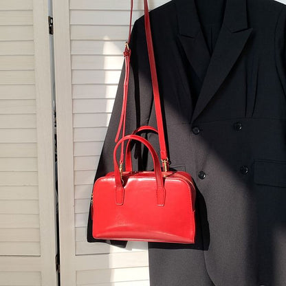 Leather Faux Bag Boston