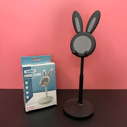 Retractable Rabbit Plastic Desktop Phone Stand