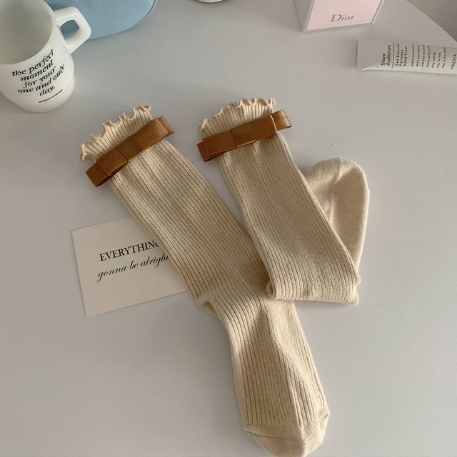 Bow Accent Socks / Set