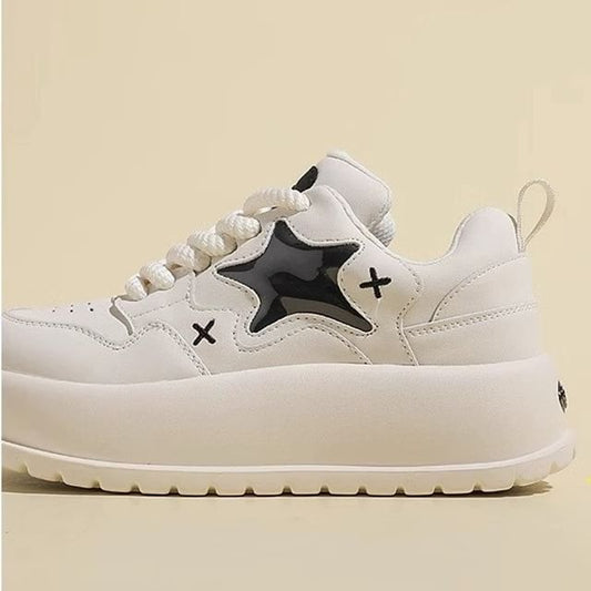 Platform Star Lace Up Sneakers