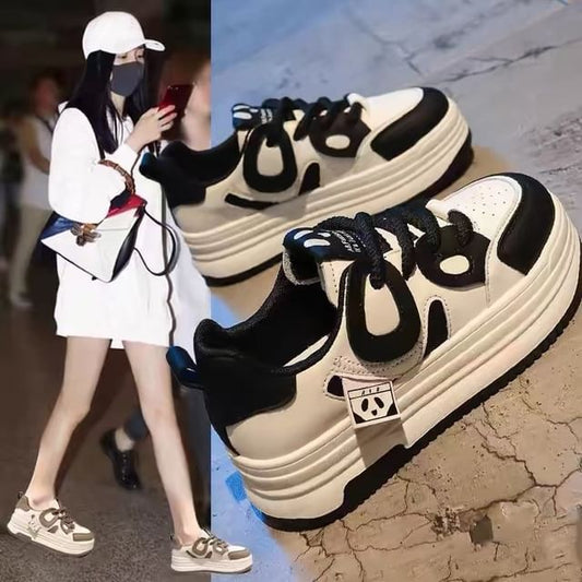 Contrast Trim Platform Sneakers