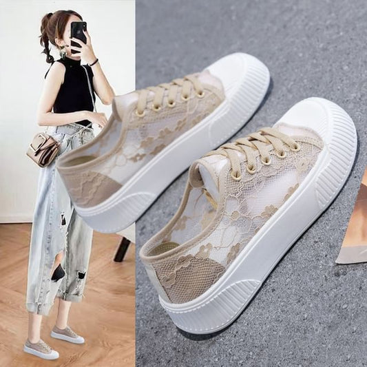 Lace Platform Sneakers