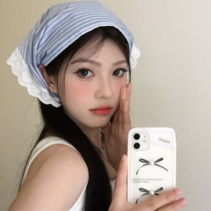 Head Trim Designs) Lace Scarf Triangle (Various